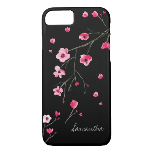 Waterverf Cherry Blossom door LD Design Loft Case-Mate iPhone Case (Achterkant)