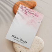 Waterverf Cherry Blossom Earring Ketting Display Visitekaartje