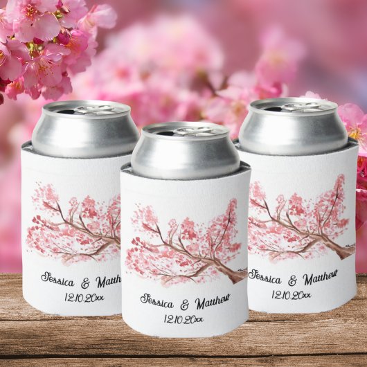 Waterverf cherry blossom floral natuur Weddings C Blikjeskoeler