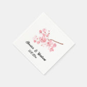 Waterverf cherry blossom floral natuur Weddings Servet (Hoek)