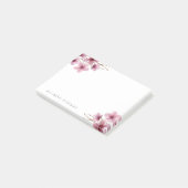 Waterverf Cherry Blossom - Gepersonaliseerd Post-it® Notes (Schuin)