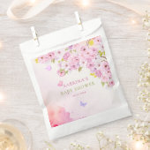 Waterverf Cherry Blossom Het is een meisje Baby sh Bedankzakje (Geknipt)
