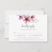 Waterverf Cherry Blossom Meal Choice RSVP (Voorkant)