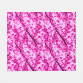 Waterverf Cherry Blossom Pattern Fleece Deken (Voorkant (Horizontaal))