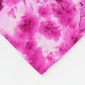 Waterverf Cherry Blossom Pattern Fleece Deken (Hoek)
