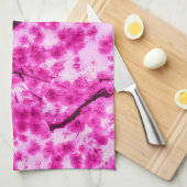 Waterverf Cherry Blossom Pattern Theedoek (Quarter Fold)