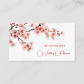 Waterverf Cherry Blossom Pink Visitekaartje (Voorkant)