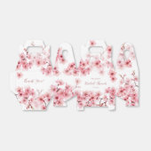 Waterverf Cherry Blossom Roze Wit Vrijgezellenfees Bedankdoosjes (Uitgevouwen)