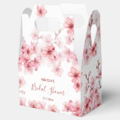 Waterverf Cherry Blossom Roze Wit Vrijgezellenfees Bedankdoosjes (Geopend)