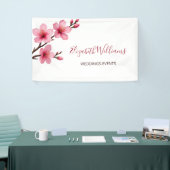 Waterverf Cherry Blossom Spandoek (Beurs)