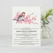 Waterverf Cherry Blossom Spring Vrijgezellenfeest Kaart (Staand voorkant)