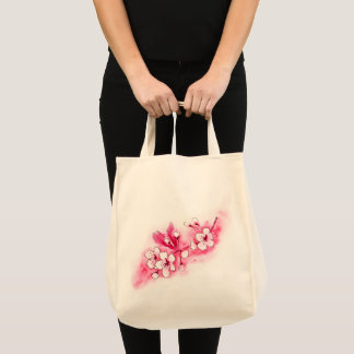 Waterverf Cherry Blossom Tote Bag
