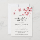 Waterverf Cherry Blossom Vrijgezellenfeest Kaart (Voorkant)