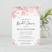 Waterverf Cherry Blossom Vrijgezellenfeest Kaart (Staand voorkant)