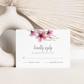 Waterverf Cherry Blossom Wedding RSVP