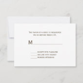 Waterverf Cherry Blossom Wedding RSVP Kaartje (Achterkant)