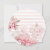 Waterverf Cherry Blossom Wreath Vrijgezellenfeest Kaart (Achterkant)