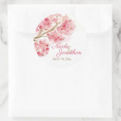 Waterverf Cherry Blossoms Sticker (Tas)