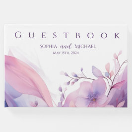 Waterverf Cherry Blossoms-Wedding Guest Book Gastenboek