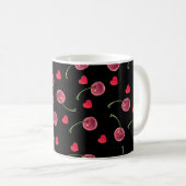 Waterverf Cherry Heart Koffiemok (Voorkant rechts)
