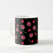 Waterverf Cherry Heart Koffiemok (Voorkant links)
