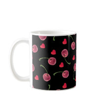 Waterverf Cherry Heart