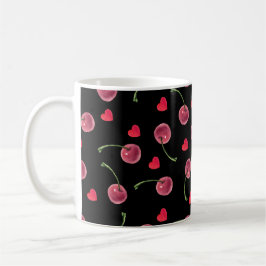 Waterverf Cherry Heart Koffiemok