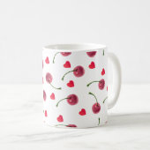 Waterverf Cherry Heart Koffiemok (Voorkant rechts)