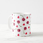 Waterverf Cherry Heart Koffiemok (Voorkant links)