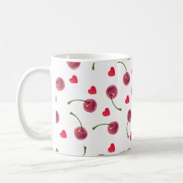 Waterverf Cherry Heart Koffiemok