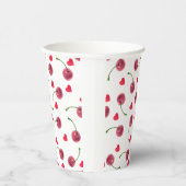 Waterverf Cherry Heart Papieren Bekers (Rechts)