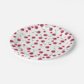 Waterverf Cherry Heart Papieren Bordje (Gekanteld)