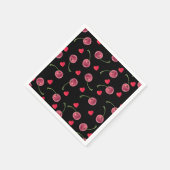 Waterverf Cherry Heart Servet (Hoek)