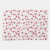 Waterverf Cherry Heart Theedoek (Horizontaal)
