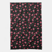 Waterverf Cherry Heart Theedoek (Verticaal)