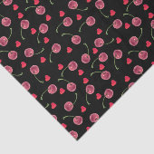 Waterverf Cherry Heart Tissuepapier (Detail)
