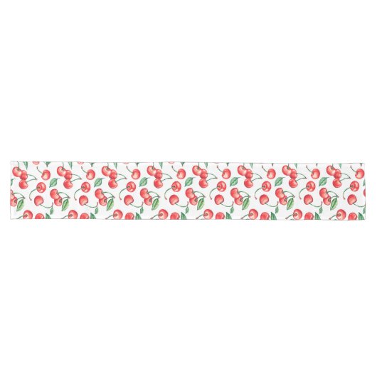 Waterverf Cherry Long Table Runner Lange Tafelloper (Horizontaal)