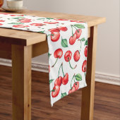 Waterverf Cherry Long Table Runner Lange Tafelloper (Voorbeeld)