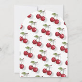 Waterverf Cherry op uitnodiging van Top Baby (Achterkant)