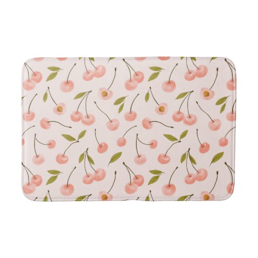 Waterverf Cherry Pattern Badmat (Voorkant)