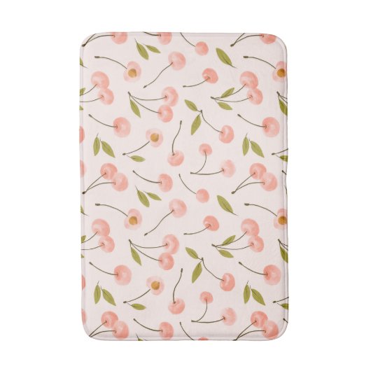 Waterverf Cherry Pattern Badmat (Voorkant Verticaal)