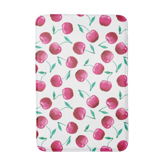 Waterverf Cherry Pattern Badmat (Voorkant Verticaal)