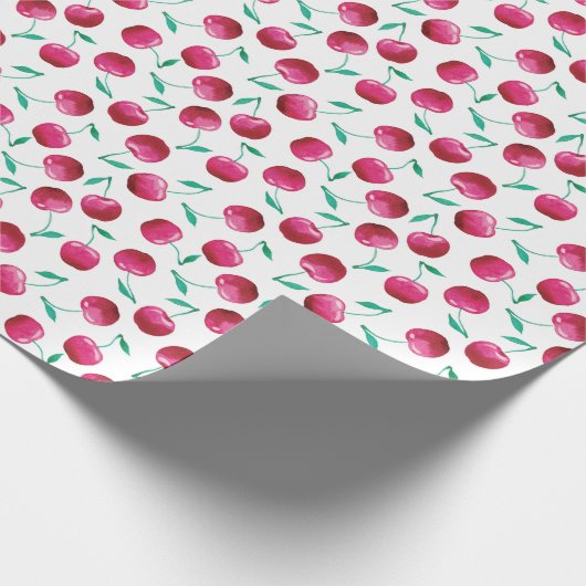 Waterverf Cherry Pattern Cadeaupapier (Hoek)
