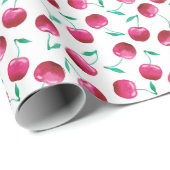 Waterverf Cherry Pattern Cadeaupapier (Rol Hoek)
