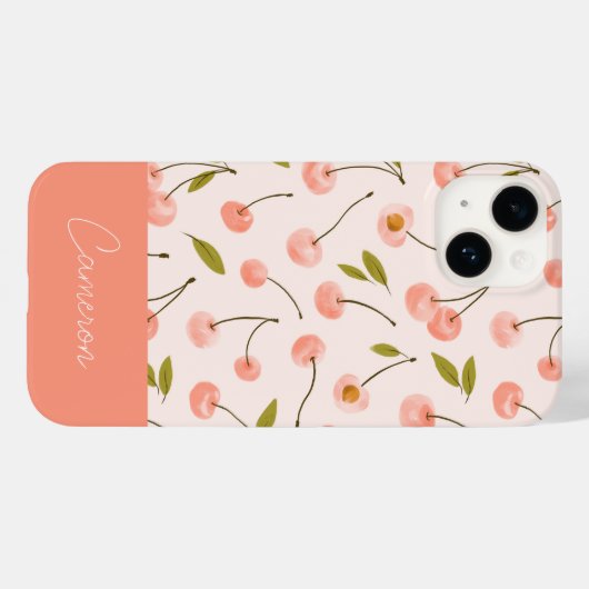 Waterverf Cherry Pattern Case-Mate iPhone Case (Achterkant (horizontaal))