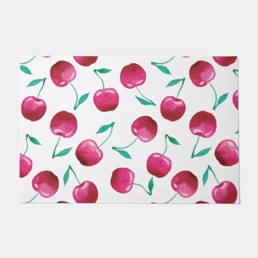 Waterverf Cherry Pattern Deurmat (Voorkant)