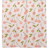 Waterverf Cherry Pattern Douchegordijn (Voorkant)