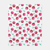 Waterverf Cherry Pattern Fleece Deken (Voorkant)