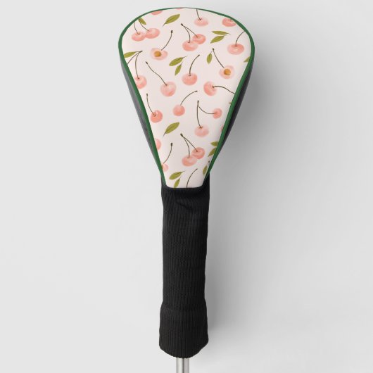 Waterverf Cherry Pattern Golfheadcover (Voorkant)