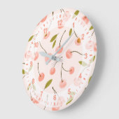 Waterverf Cherry Pattern Grote Klok (Hoek)